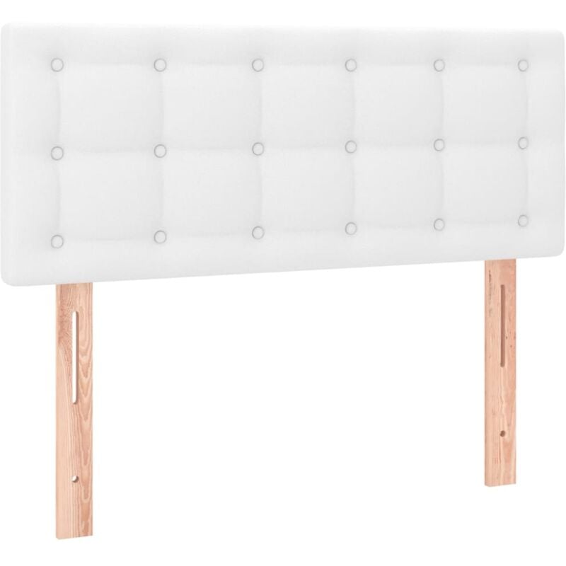 foto del prodotto testiera letto accessorio camera da letto mobile imbottito 100 x 5 x 78 88 cm sintetico bianco tdl0203969