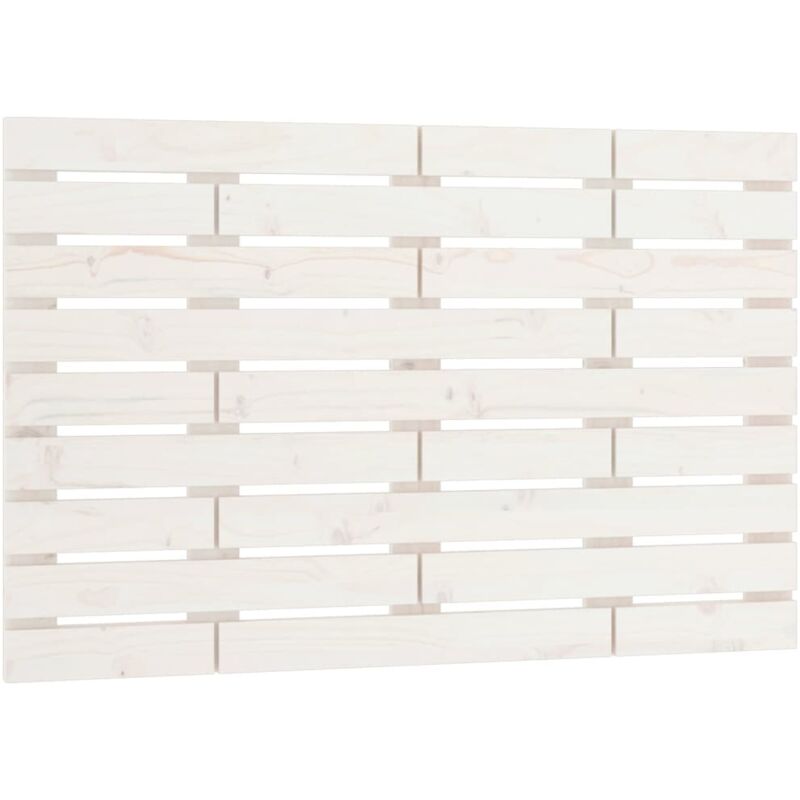 foto del prodotto testiera letto accessorio camera da letto mobili da parete stile pallet 96 x 3 x 63 cm in legno massello bianco tdl0202680