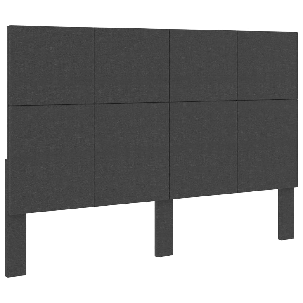 foto del prodotto testiera letto grigio scuro in tessuto 140x200 cm