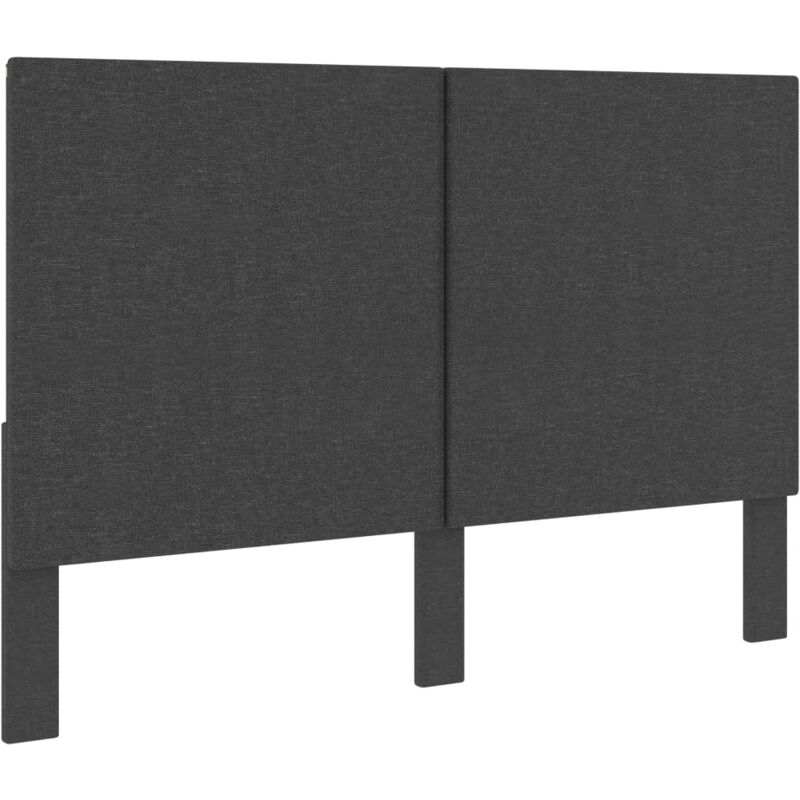 foto del prodotto testiera letto grigio scuro in tessuto 140x200 cm vidaxl