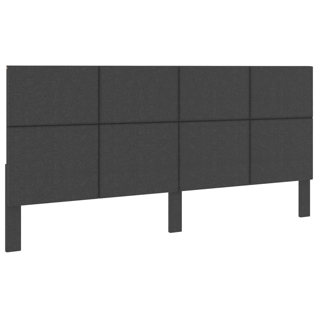 foto del prodotto testiera letto grigio scuro in tessuto 200x200 cm cod mxl 52425