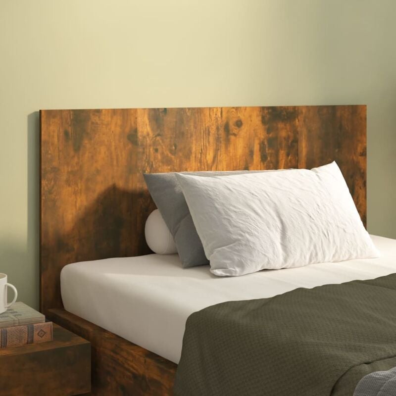 foto del prodotto testiera letto rovere fumo 120x1,5x80 cm in legno multistrato vidaxl