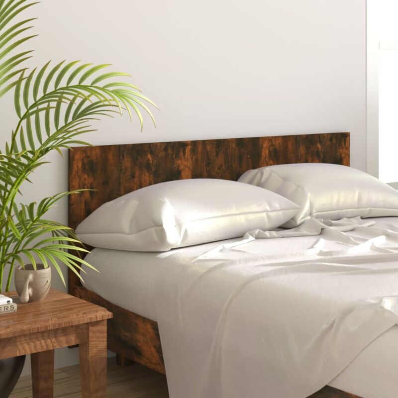 foto del prodotto testiera letto rovere fumo 160x1,5x80 cm in legno multistrato vidaxl