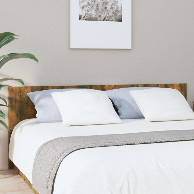foto del prodotto testiera letto rovere fumo 200x1,5x80 cm in legno multistrato vidaxl