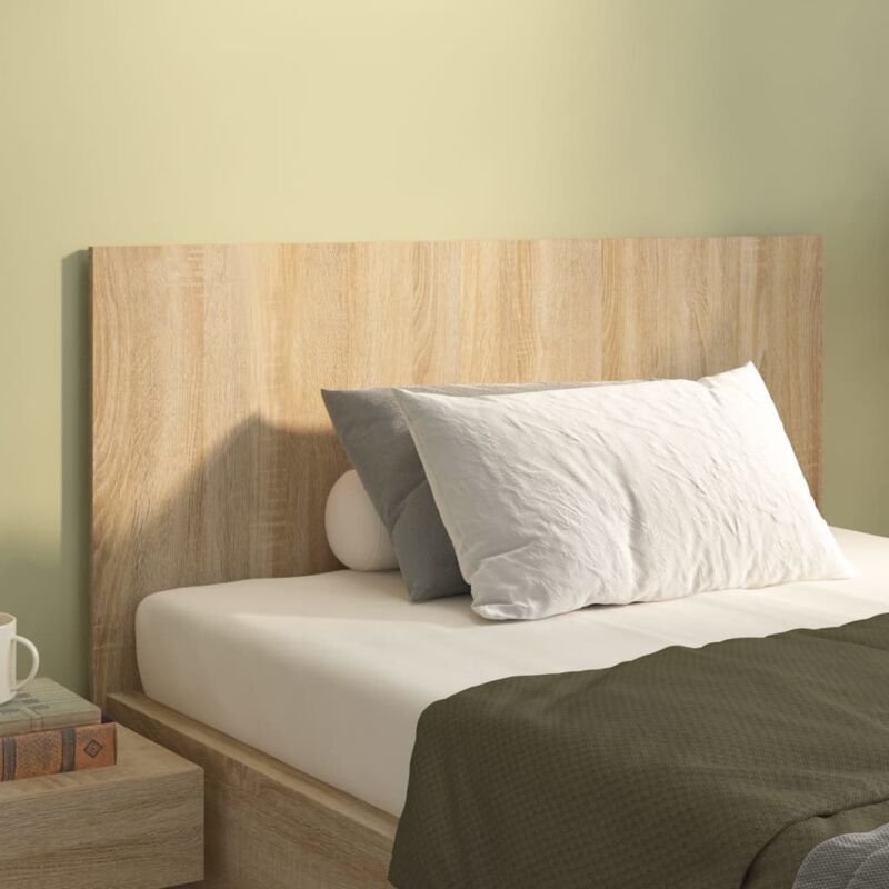 foto del prodotto testiera letto rovere sonoma 120x1,5x80 cm in legno multistrato vidaxl