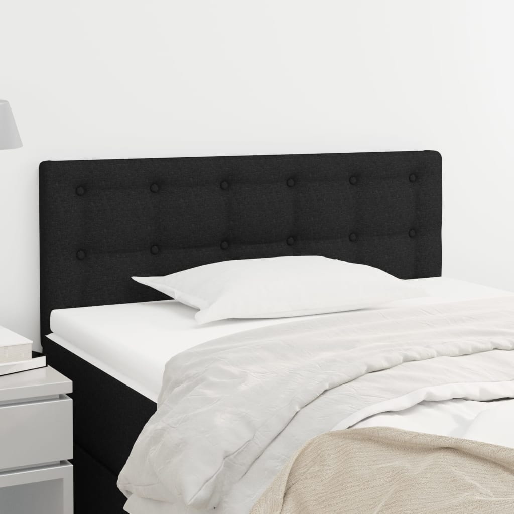 foto del prodotto testiera nera 100x5x78 88 cm in tessuto cod mxl 49966