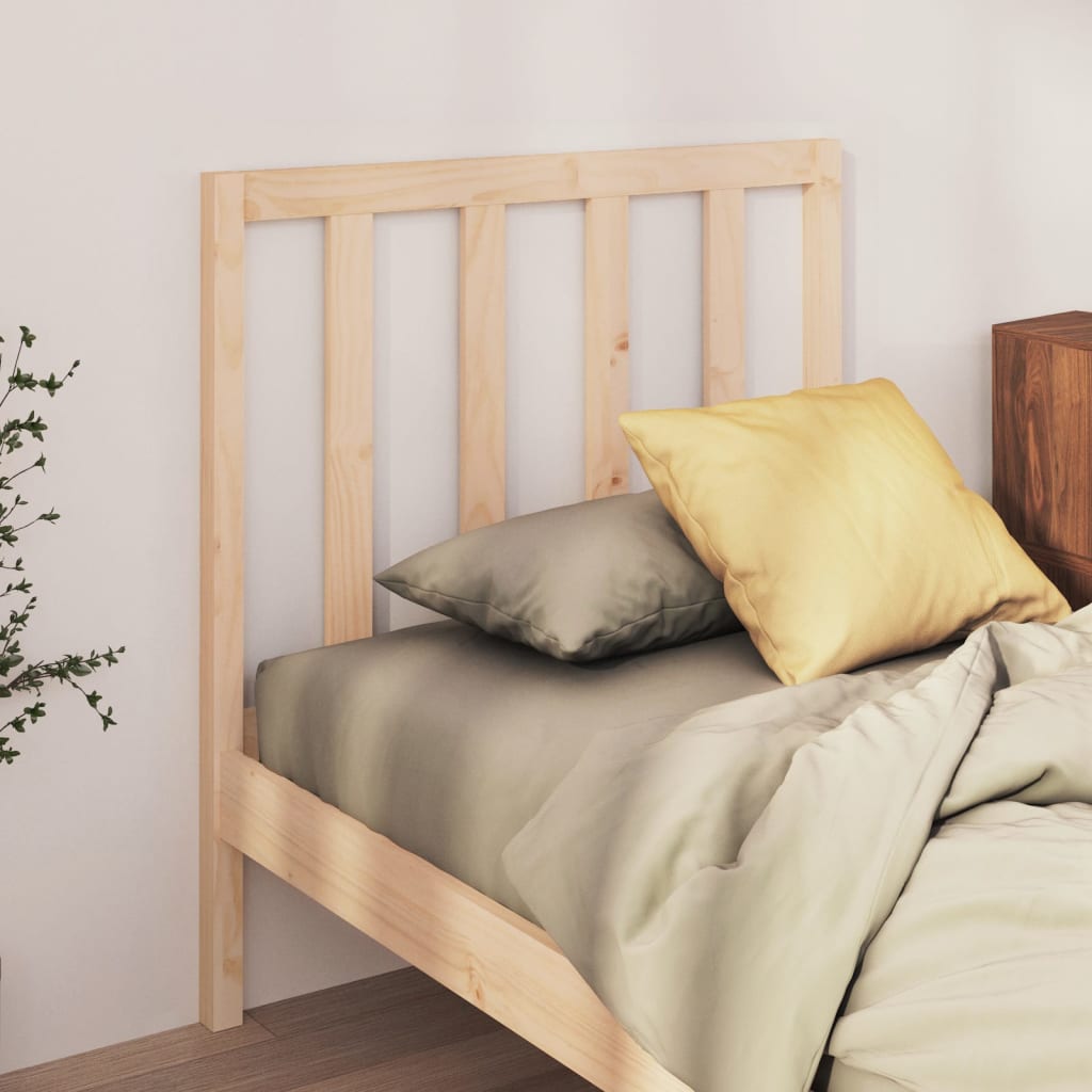 foto del prodotto testiera per letto 106x4x100 cm in legno massello di pino cod mxl 31750