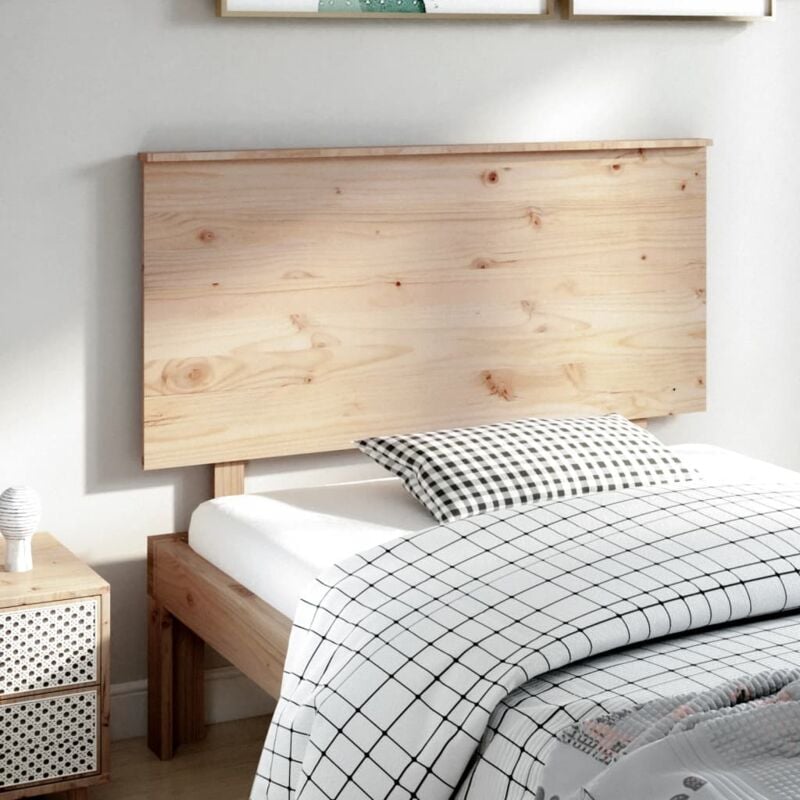 foto del prodotto testiera per letto 124x6x82,5 cm in legno massello di pino vidaxl