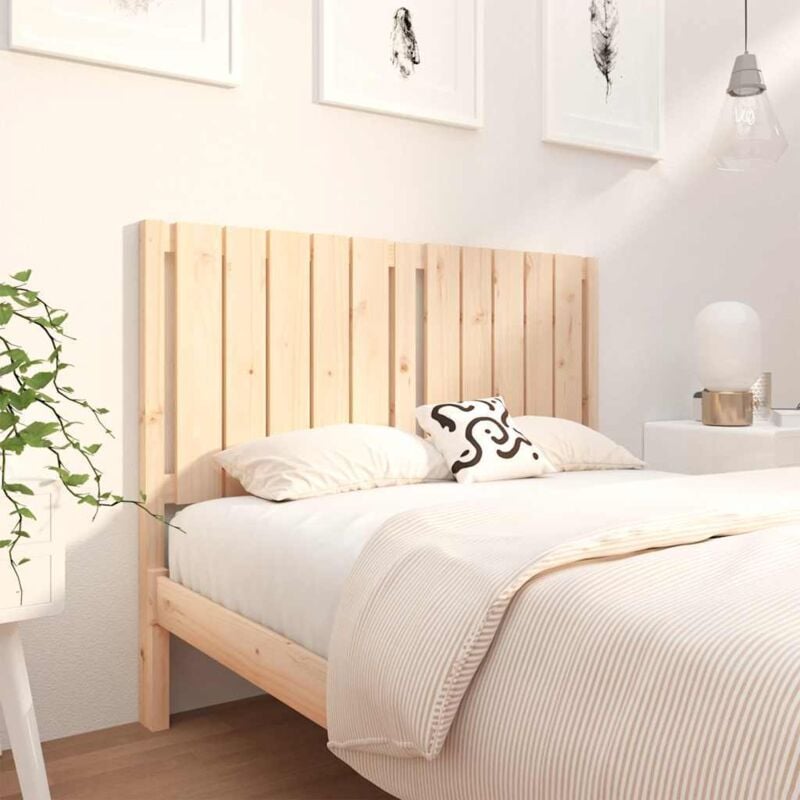 foto del prodotto testiera per letto 125,5x4x100 cm in legno massello di pino vidaxl