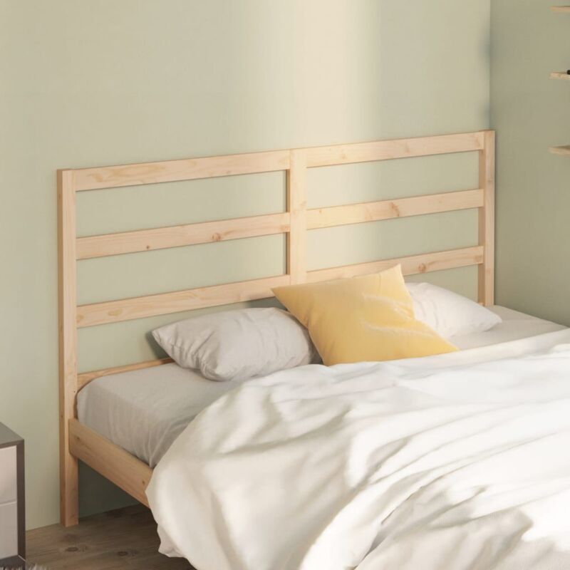 foto del prodotto testiera per letto 126x4x100 cm in legno massello di pino vidaxl