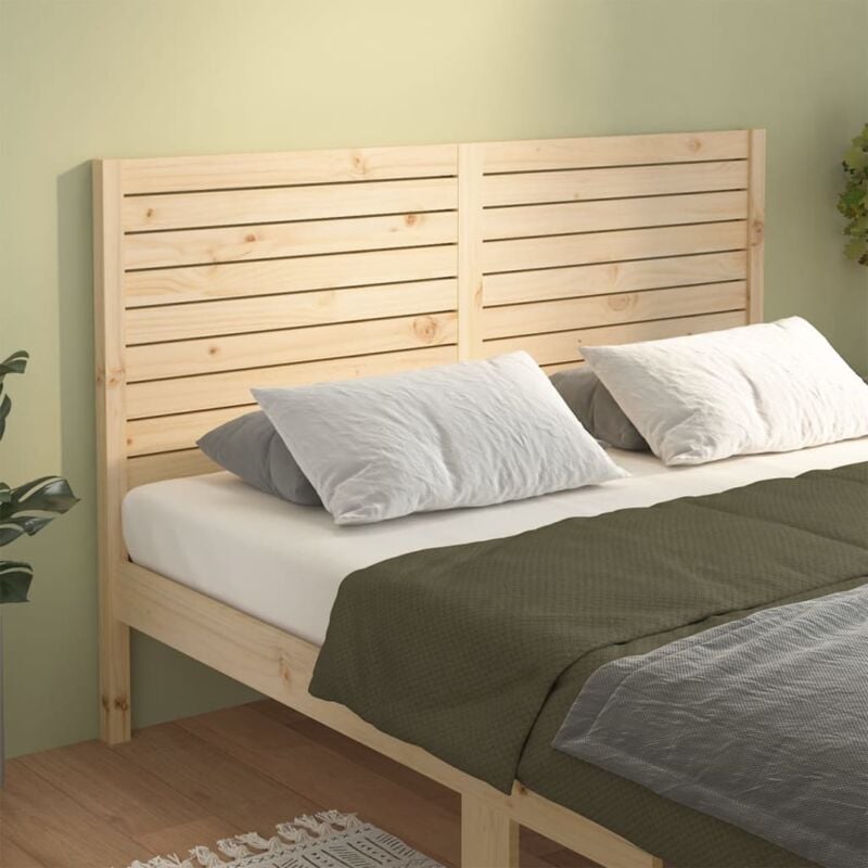 foto del prodotto testiera per letto 126x4x100 cm in legno massello di pino vidaxl