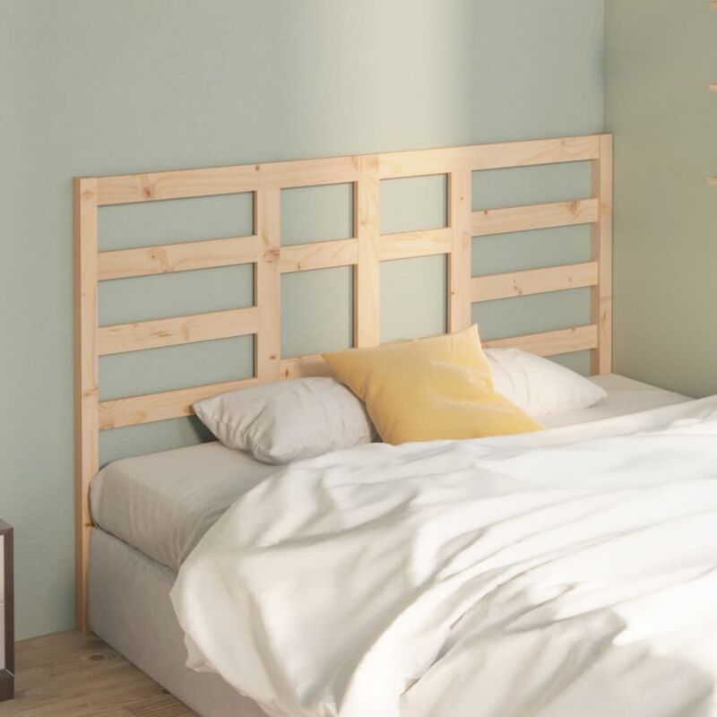 foto del prodotto testiera per letto 126x4x104 cm in legno massello di pino vidaxl