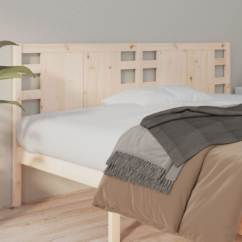 foto del prodotto testiera per letto 141x4x100 cm in legno massello di pino vidaxl