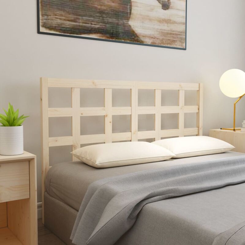 foto del prodotto testiera per letto 145,5x4x100 cm legno massello di pino vidaxl