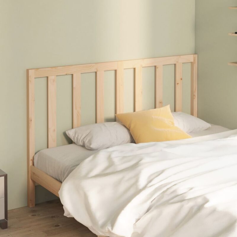 foto del prodotto testiera per letto 146x4x100 cm in legno massello di pino vidaxl