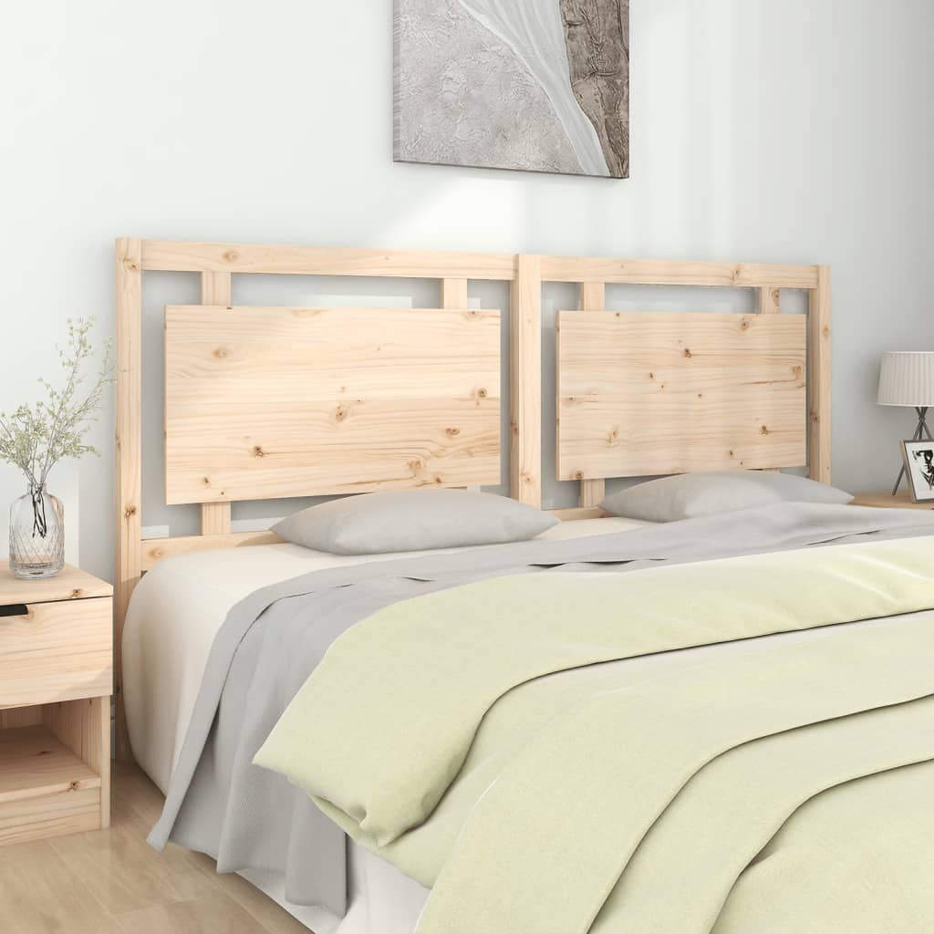foto del prodotto testiera per letto 185,5x4x100 cm in legno massello di pino cod mxl 70849
