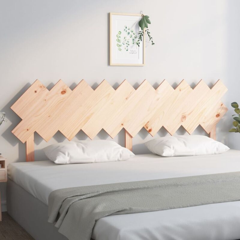 foto del prodotto testiera per letto 196x3x80,5 cm in legno massello di pino vidaxl