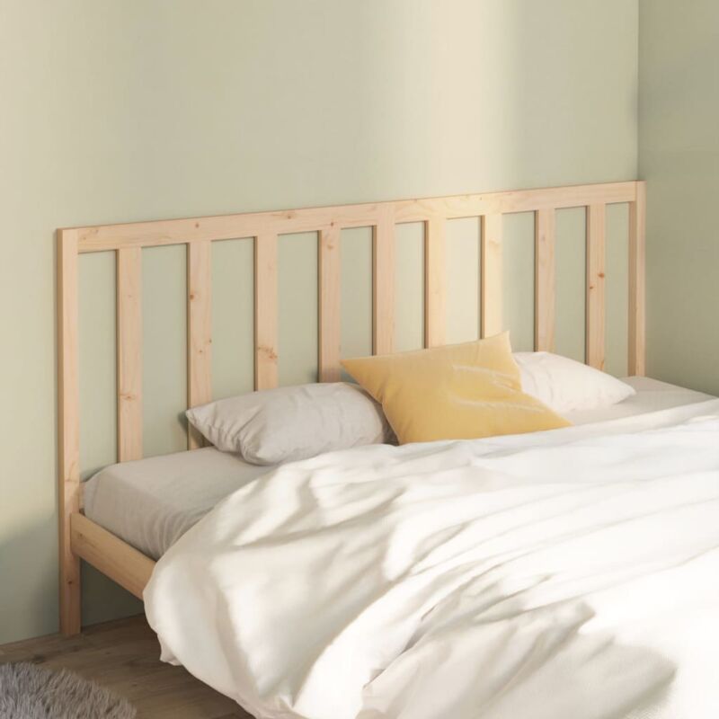 foto del prodotto testiera per letto 206x4x100 cm in legno massello di pino vidaxl