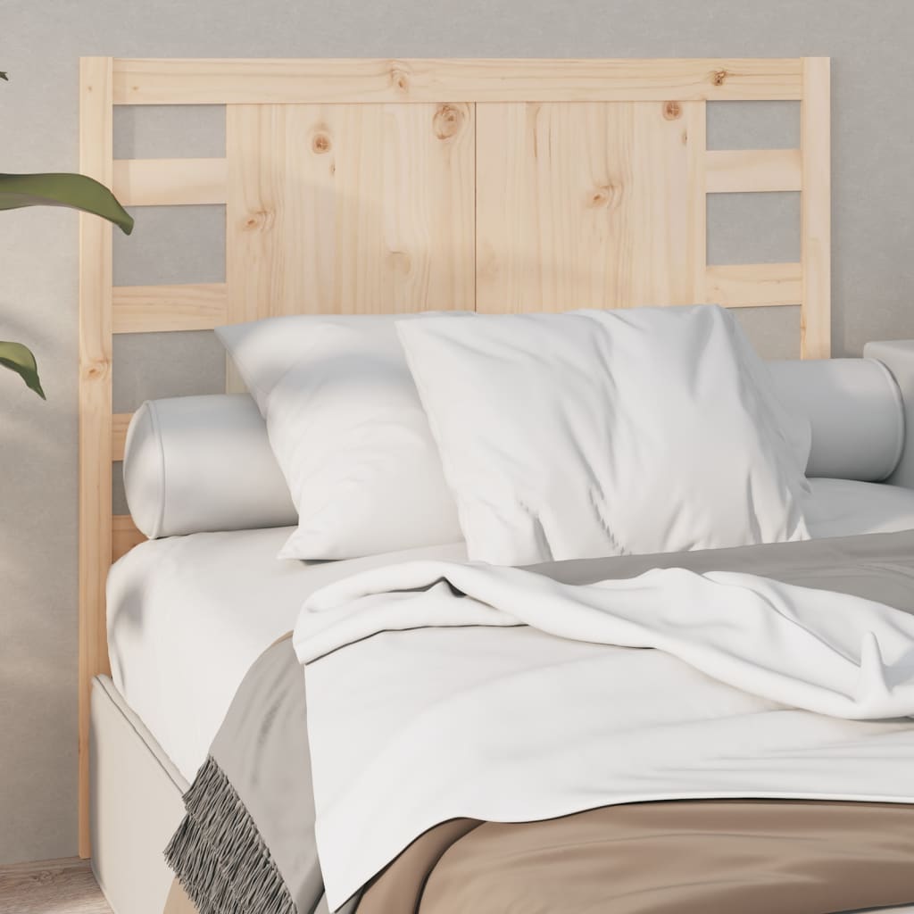 foto del prodotto testiera per letto 81x4x100 cm in legno massello di pino cod mxl 46171