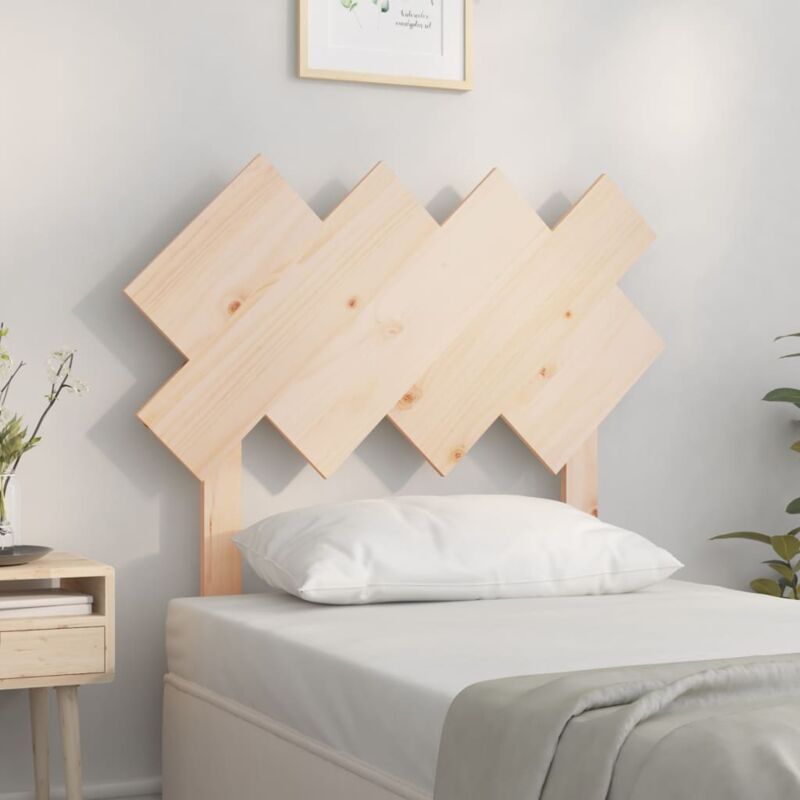 foto del prodotto testiera per letto 92x3x81 cm in legno massello di pino vidaxl