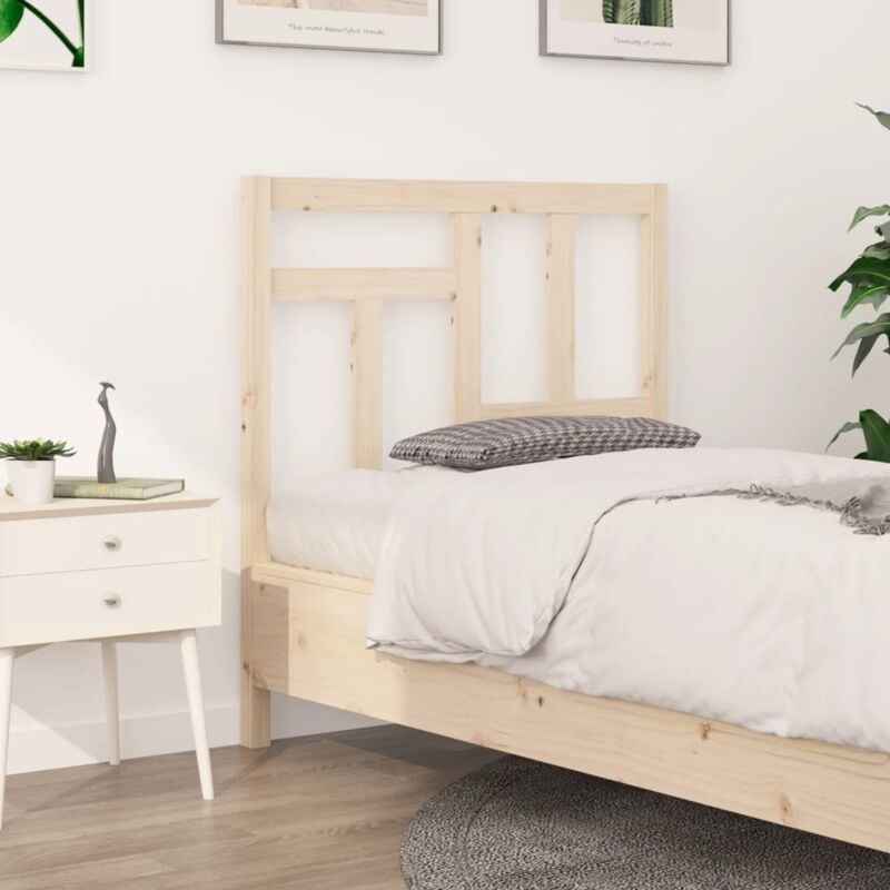 foto del prodotto testiera per letto 95,5x4x100 cm legno massello di pino vidaxl