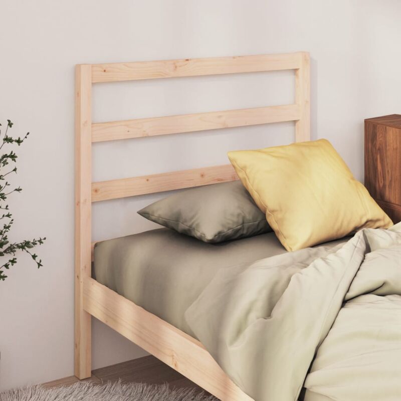 foto del prodotto testiera per letto 96x4x100 cm in legno massello di pino vidaxl
