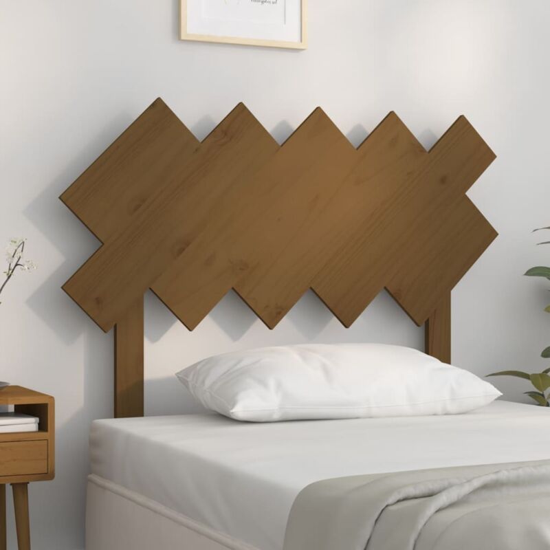 foto del prodotto testiera per letto ambra 104x3x80,5cm in legno massello di pino vidaxl