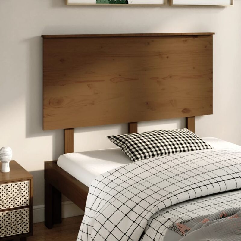 foto del prodotto testiera per letto ambra 124x6x82,5cm in legno massello di pino vidaxl