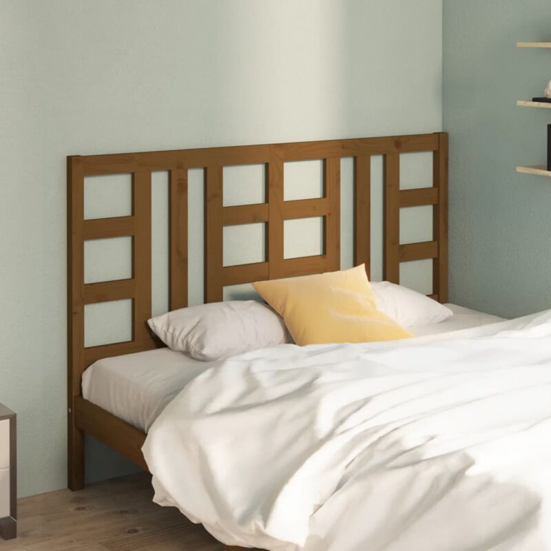 foto del prodotto testiera per letto ambra 126x4x100 cm in legno massello di pino vidaxl