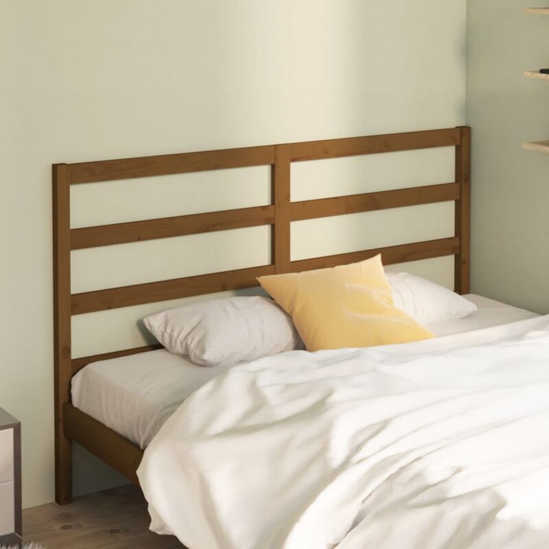 foto del prodotto testiera per letto ambra 146x4x100 cm in legno massello di pino vidaxl