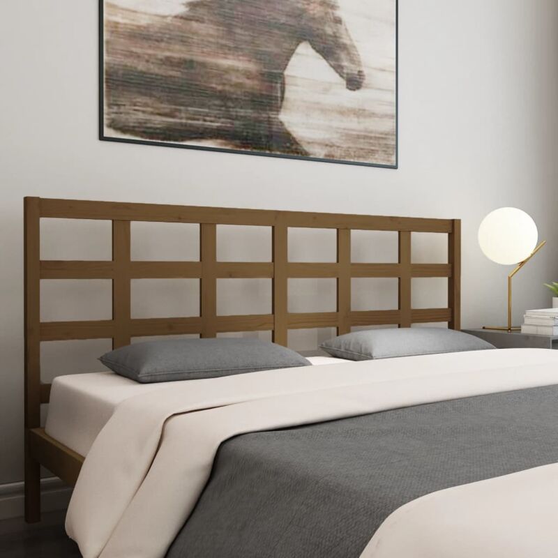 foto del prodotto testiera per letto ambra 205,5x4x100 cm legno massello di pino vidaxl