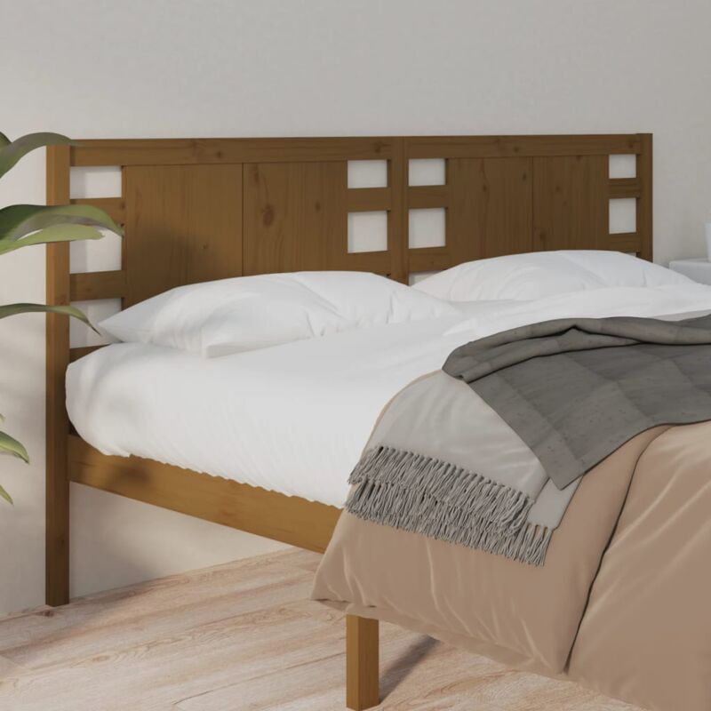 foto del prodotto testiera per letto ambra 206x4x100 cm in legno massello di pino vidaxl
