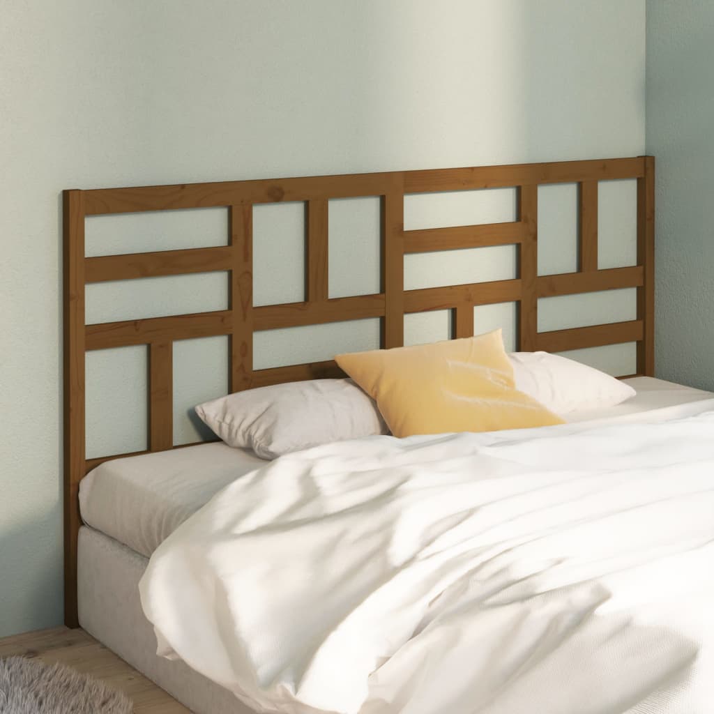 foto del prodotto testiera per letto ambra 206x4x104 cm in legno massello di pino