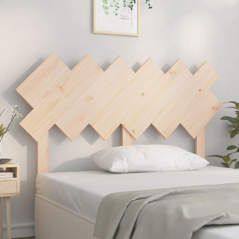 foto del prodotto testiera per letto bianca 132x3x81 cm legno massello di pino vidaxl
