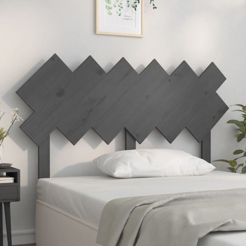 foto del prodotto testiera per letto bianca 132x3x81 cm legno massello di pino vidaxl