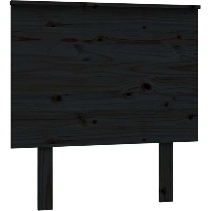 foto del prodotto testiera per letto nera 79x6x82,5 cm in legno massello di pino vidaxl