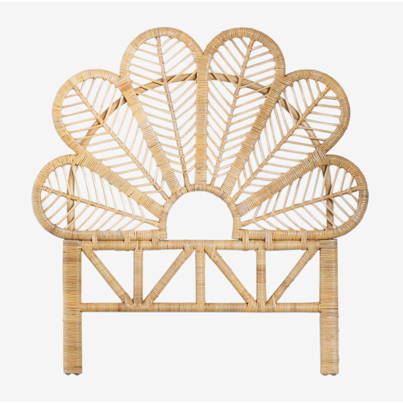 foto del prodotto testiera per letto singolo in rattan caipola sklum 90 cm