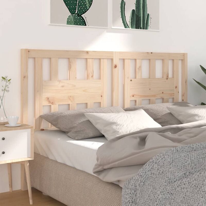 foto del prodotto testiera per letto,testata del letto,schienale del letto 166x4x100 cm in legno massello di pino cnwi423533 bonnevie