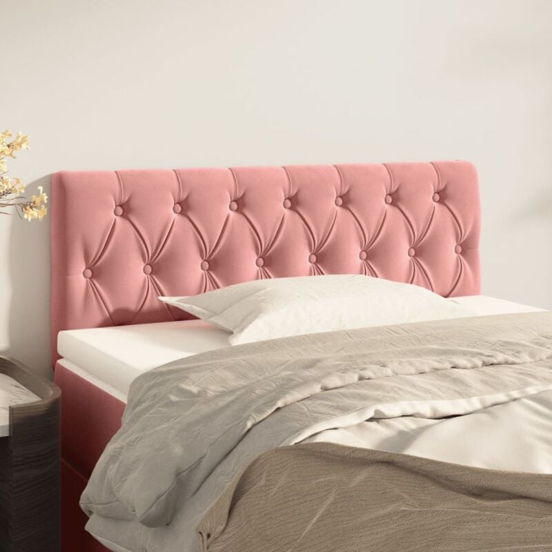 foto del prodotto testiera rosa 100x7x78 88 cm in velluto vidaxl