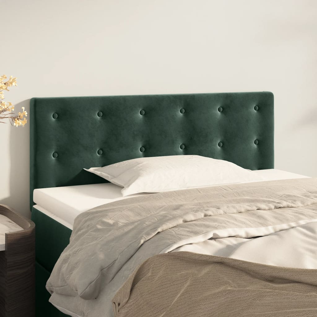 foto del prodotto testiera verde scuro 90x5x78 88 cm in velluto cod mxl 77768