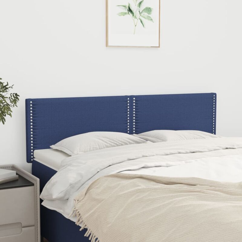 foto del prodotto testiere 2 pz blu 72x5x78 88 cm in tessuto