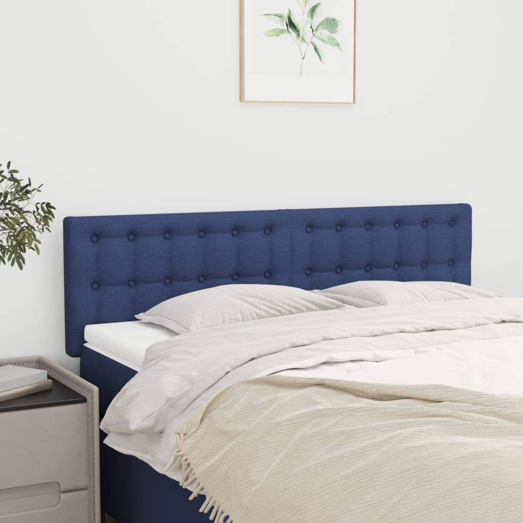 foto del prodotto testiere 2 pz blu 72x5x78 88 cm in tessuto