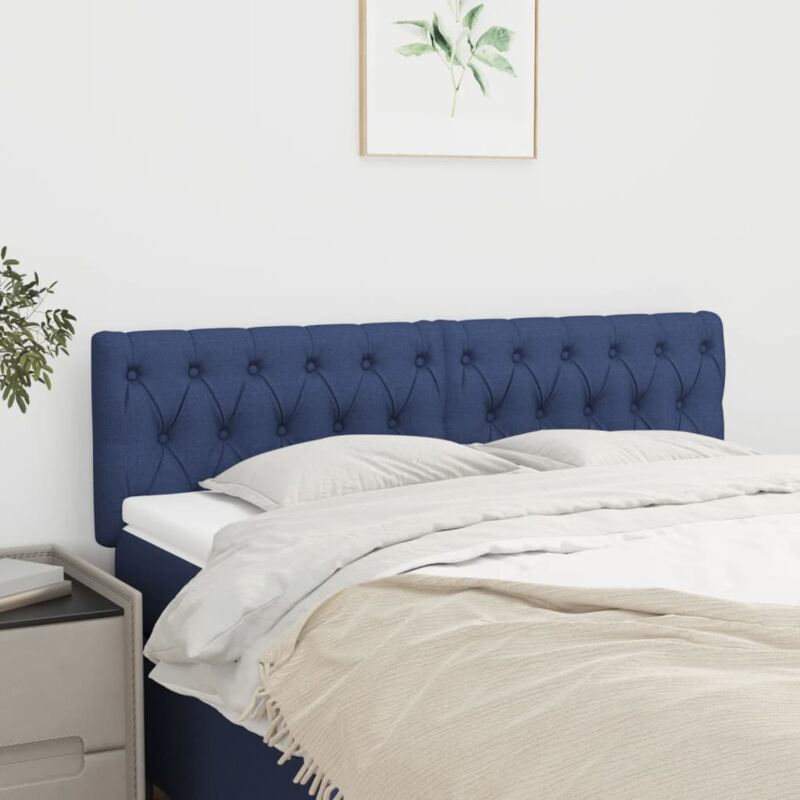foto del prodotto testiere 2 pz blu 72x7x78 88 cm in tessuto