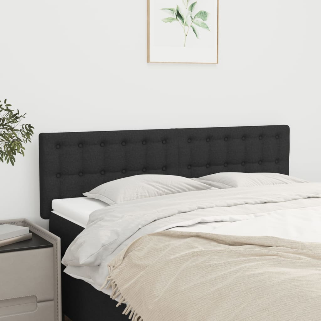 foto del prodotto testiere 2 pz nere72x5x78 88 cm in tessuto cod mxl 49882