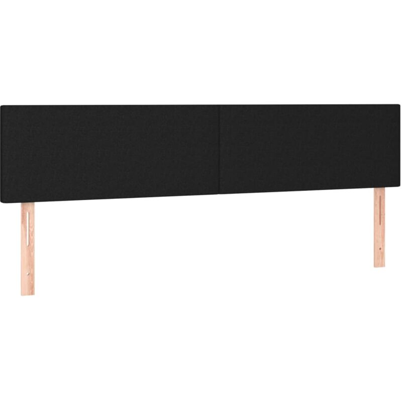 foto del prodotto testiere 2 pz nero 100x5x78 88 cm in tessuto vidaxl