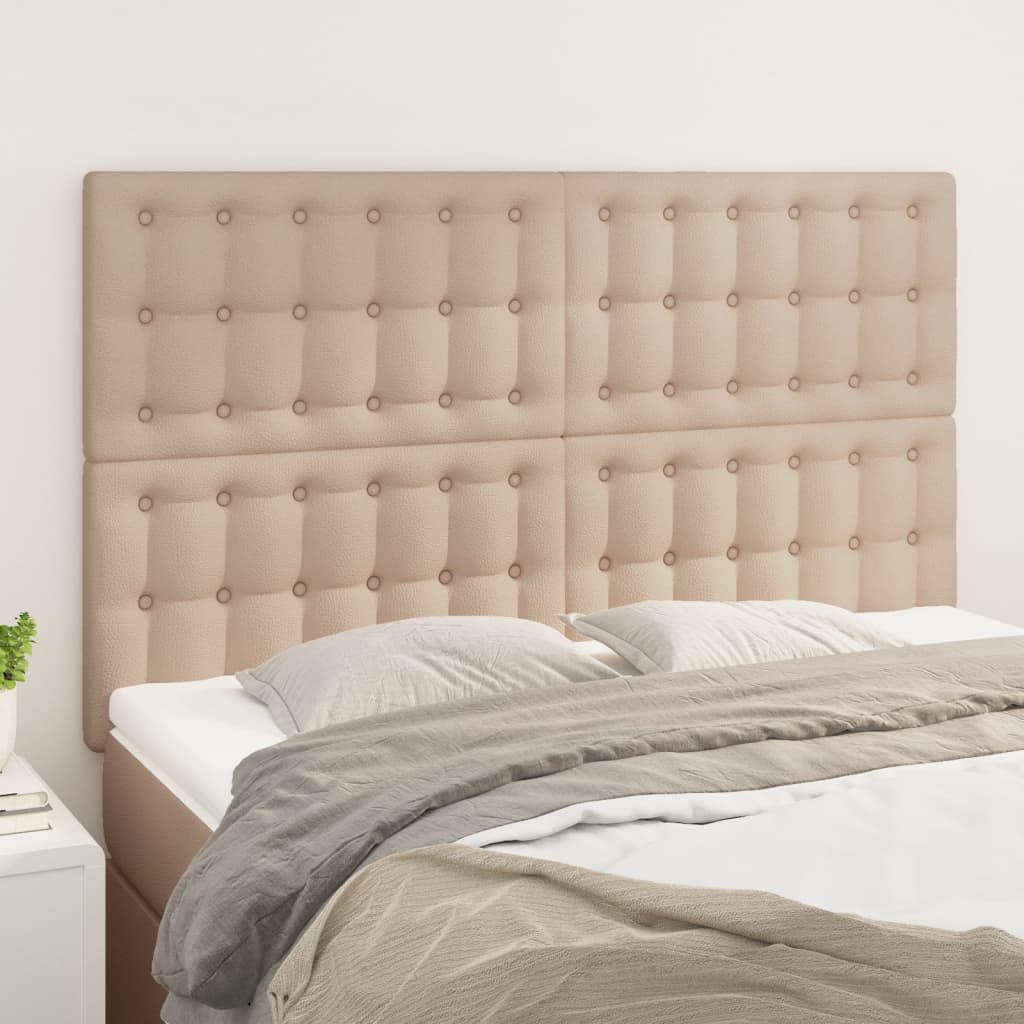 foto del prodotto testiere 4 pz cappuccino 72x5x78 88 cm in similpelle