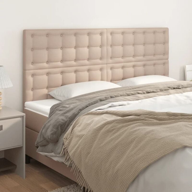 foto del prodotto testiere 4 pz cappuccino 80x5x78 88 cm in similpelle