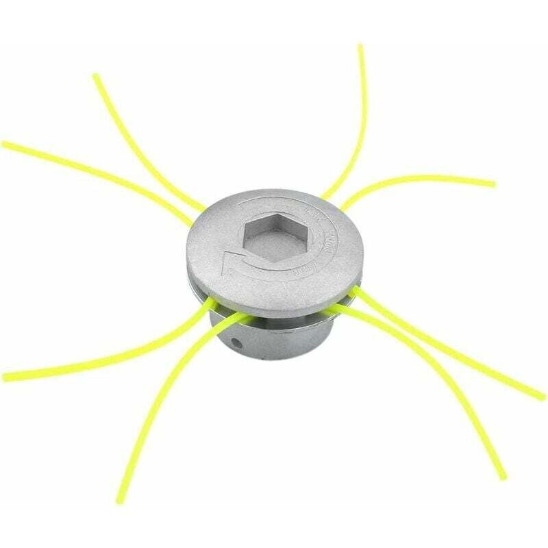 foto del prodotto testina decespugliatore universale in alluminio, bobine testina universale per giardino, prato, patio
