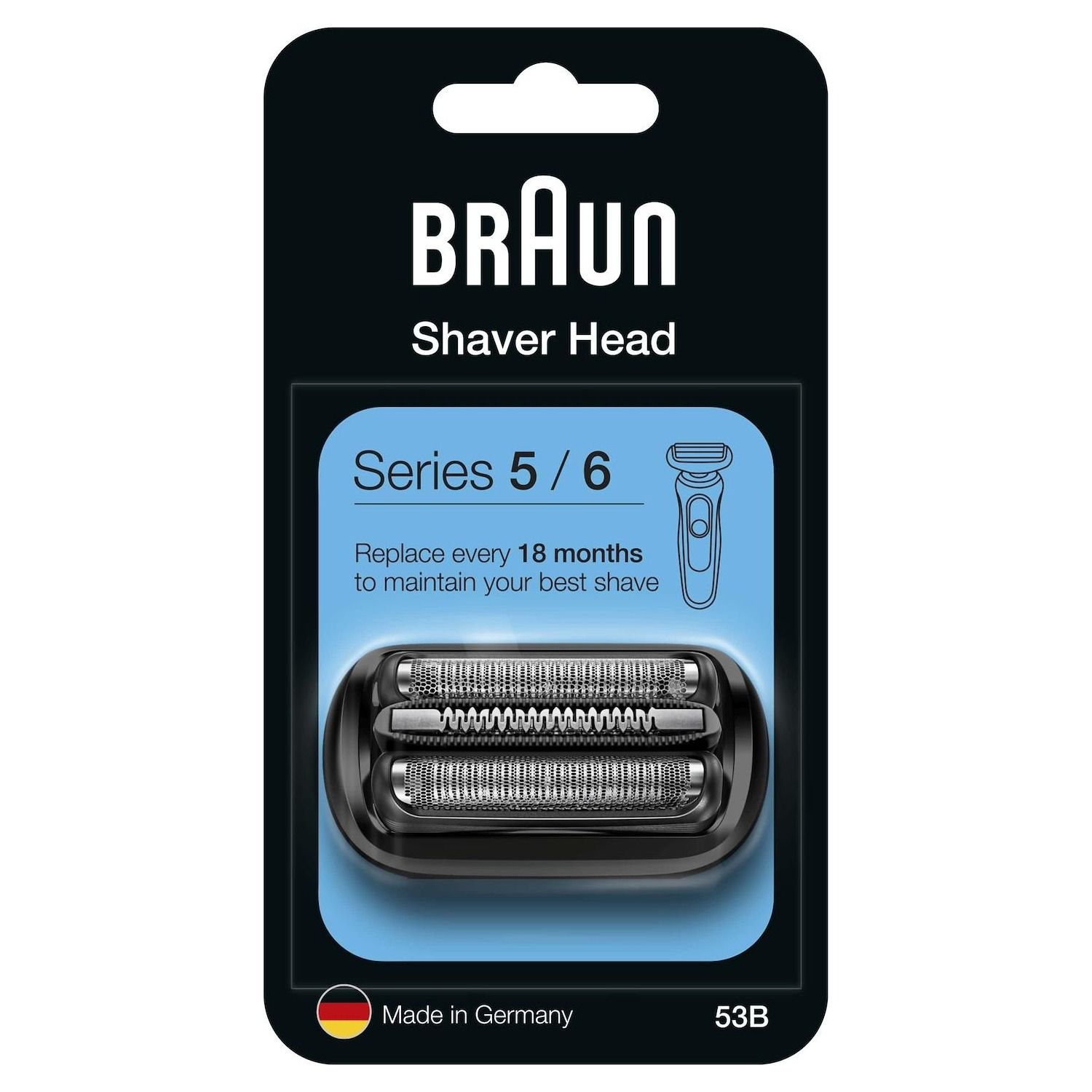 foto del prodotto testina di ricambio braun 53b serie 5 6 new