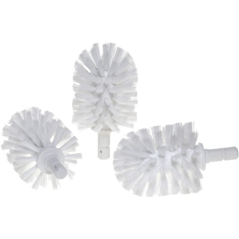 foto del prodotto testina di ricambio per scopino wc, sostituibile, set da 3 pezzi, 12,7 x 6,9 cm, colore bianco, produttore originale, ricambio per scopino wc keuco